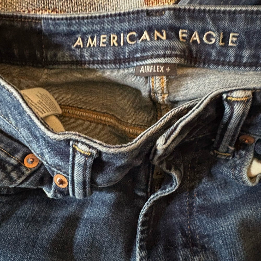 American Eagle Outfitters Men's Dark Blue AirFlex Jeans